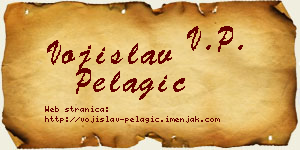 Vojislav Pelagić vizit kartica